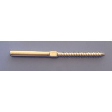 Terminal - Woodscrew/Swage for 3.2mm wire, Right Thread