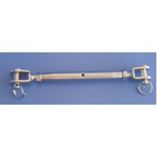 M8 Jaw Jaw Turnbuckle, 316 Grade Stainless Steel