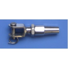 Swageless Fork Terminal for 3.2mm wire, 316 Grade Stainless Steel